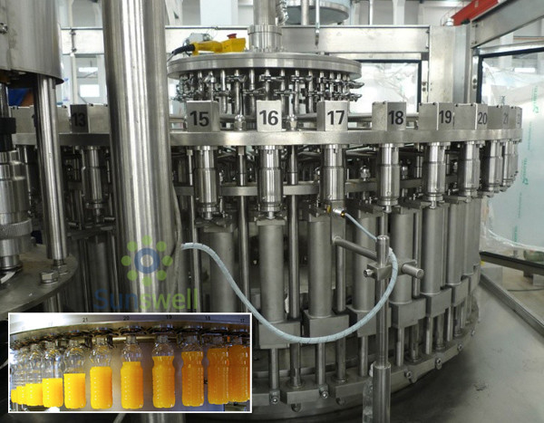 3-In-1 Hot Filling Machine With 2000BPH - 30000BPH Filling Speed For PET Bottles