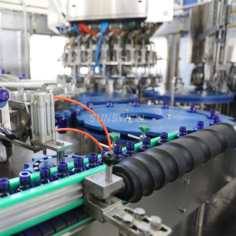 Piston Type Servo Motor Driven Glass Bottle Ropp Cover Filling Machine Featuring PLC Control System for Production Lines