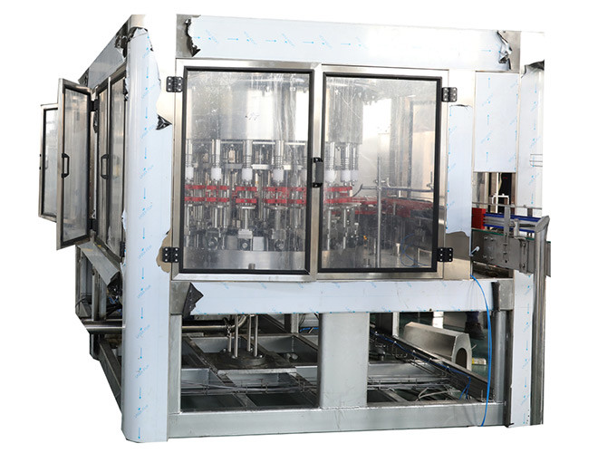 PE HDPE Bottle Hot Filling Machine With Aluminum Foil Sealing Machine