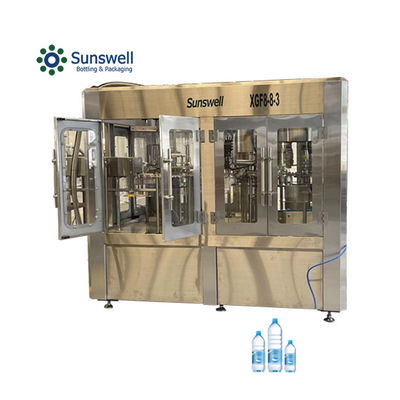 เครื่องจักรสายการผลิตชนิดหมุนสปริงน้ําล้าง กระป๋องปิด Monoblock