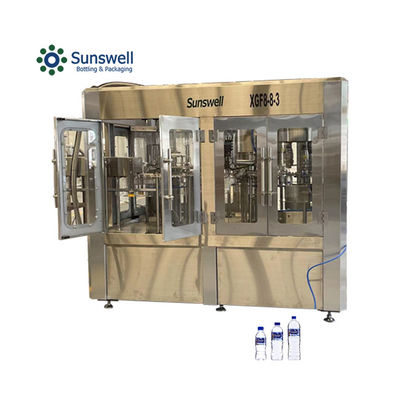 เครื่องทําความสะอาดและบรรจุน้ําแบบหมุน โรงงานเครื่องเติมน้ําแร่