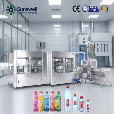 สายบรรจุน้ําความเร็วสูง 24000BPH 500ml